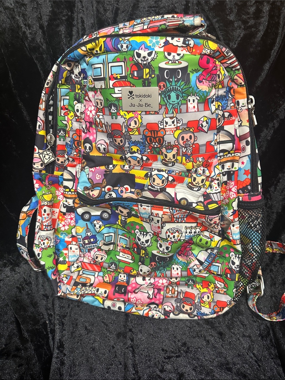 Ju-Ju-Be Tokidoki Kids Backpack in Bright Multicolor Print
